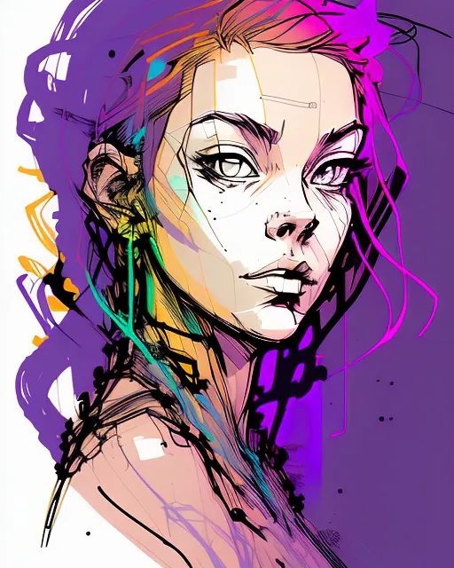 Medusa, 2d vector illustration full - AI Photo Generator - starryai