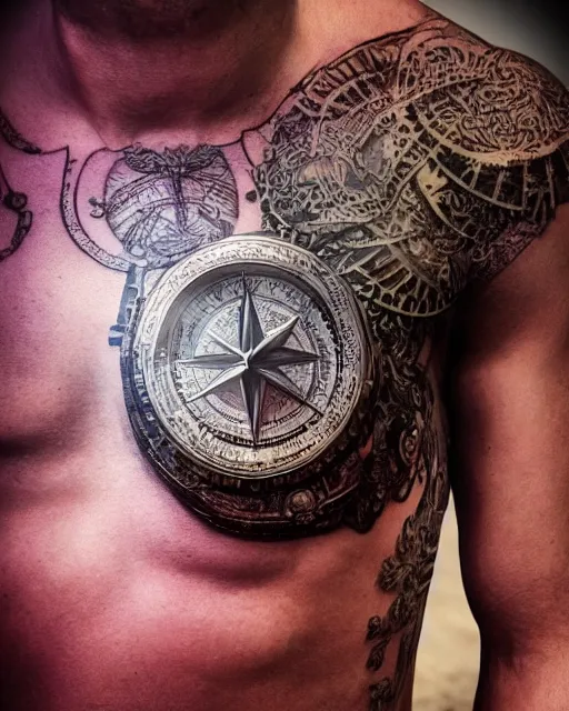 compass tattoo chestTikTok Search