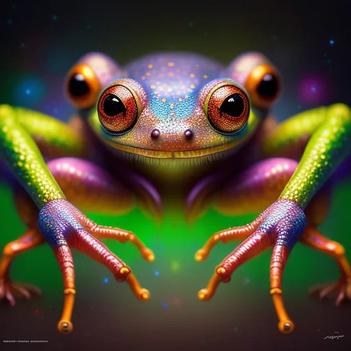 Inteligent Frog Produce a breathtaking extremely - Free AI Photo Generator - starryai
