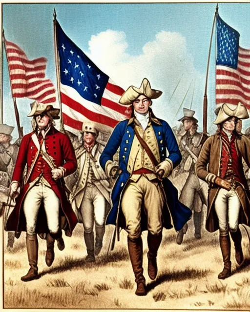 American revolutionary war - AI Photo Generator - starryai