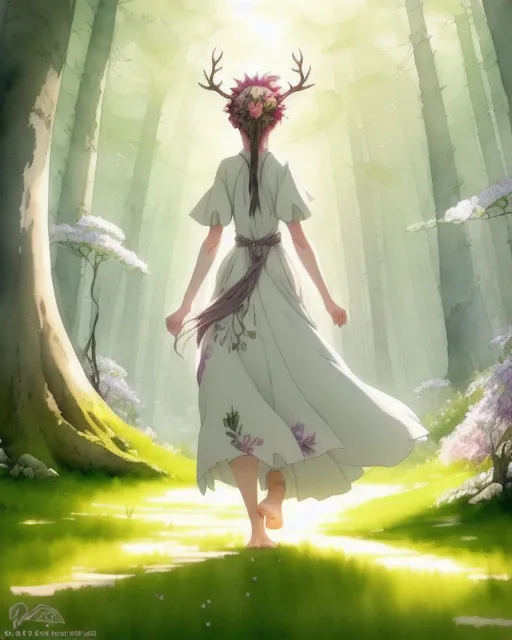 prompthunt a beautiful fullbody portrait of a cute anime boy wearing sport  clothing and leggings under shorts barefoot in a forest character design  by cory loftis fenghua zhong ryohei hase ismail inceoglu
