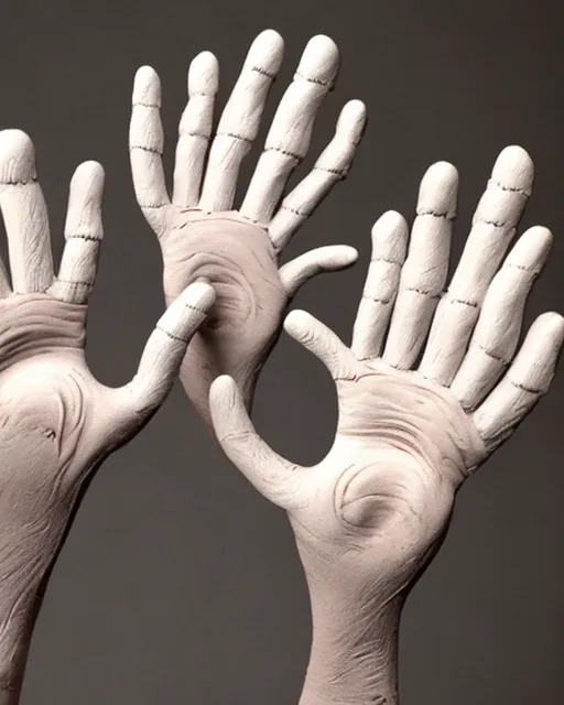 Anatomically correct human hands no - AI Photo Generator - starryai