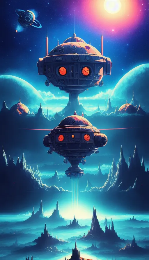 Invasion from outer space - Free AI Photo Generator - starryai