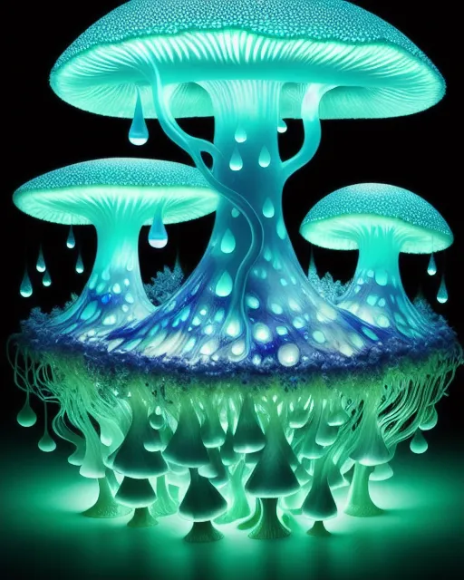 Mashroom forest - Free AI Photo Generator - starryai