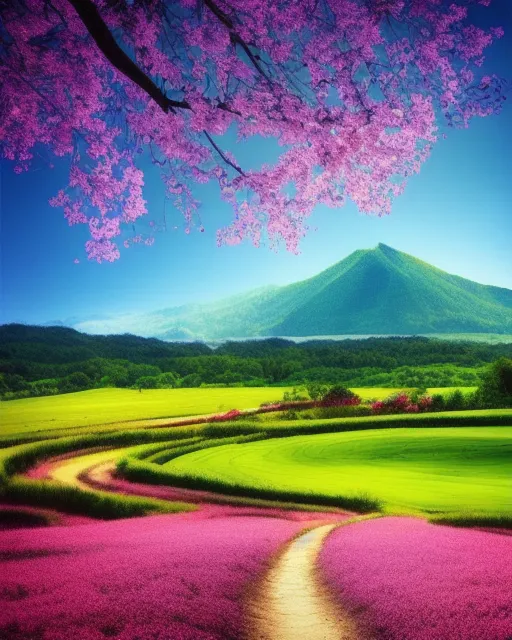 Beautiful landscape - Free AI Photo Generator - starryai