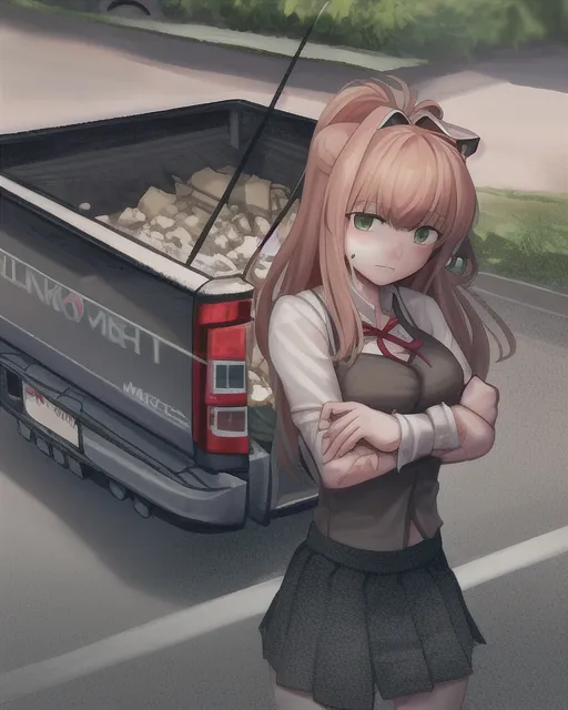 Monika close call