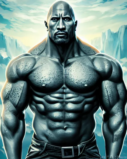 Dwayne Johnson The Rock - RoygbivR- Famous Humanoids