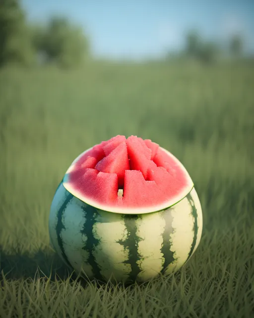 Watermelon in Easter Hay