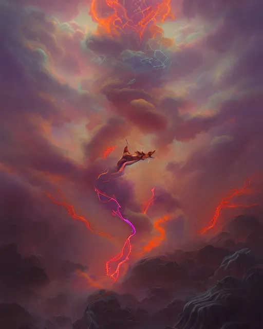 god lightning - Free AI Photo Generator - starryai