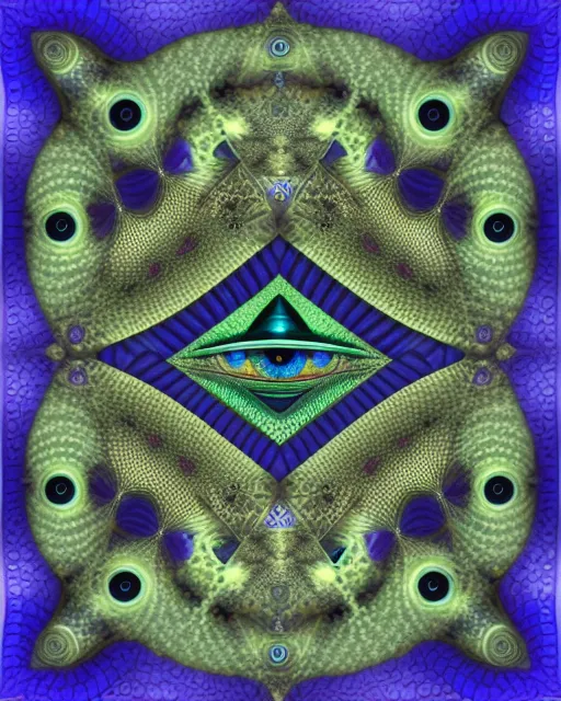 Endless fractal eyes, reptilian prince, extreme detail, Illuminati 