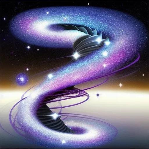 Infinite Spiral Galaxy. - Free AI Photo Generator - starryai