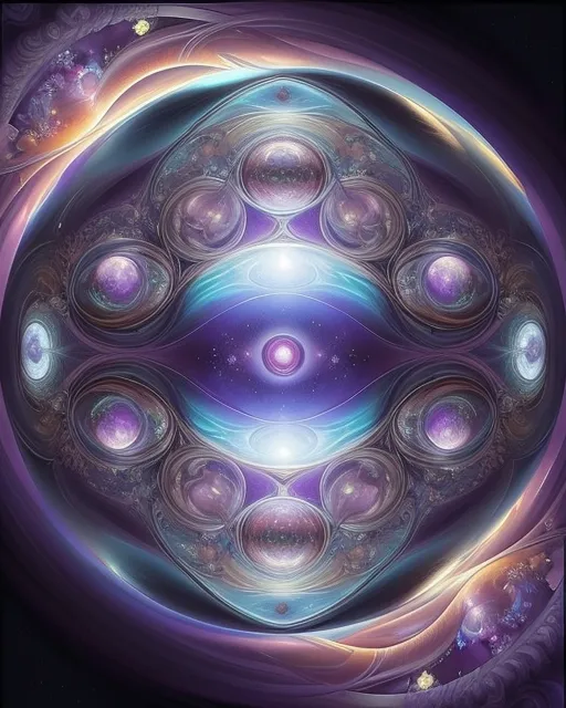 A chaotic nebula contained within - Free AI Photo Generator - starryai