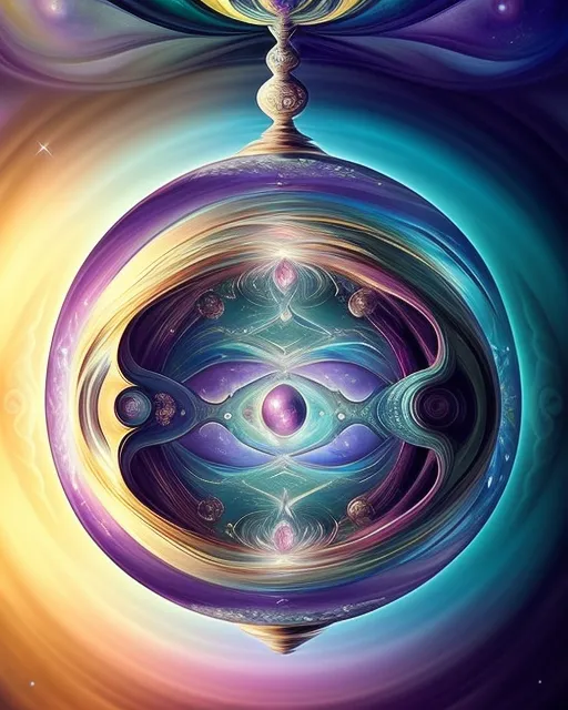 A chaotic nebula contained within - Free AI Photo Generator - starryai