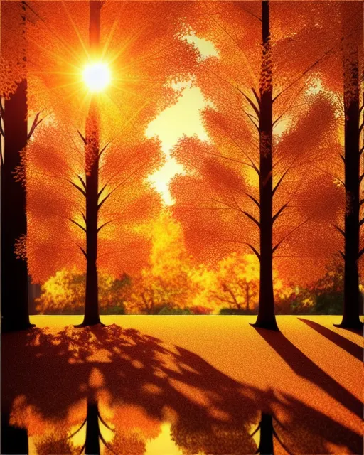 Autumn Love; colorful autumn God, - Free AI Photo Generator - starryai