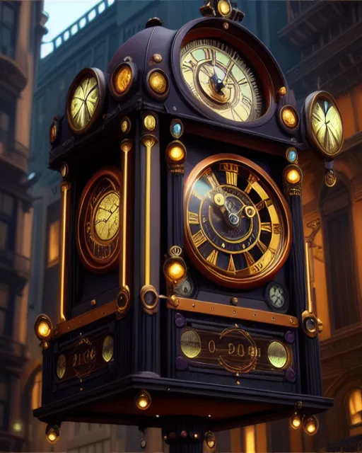 A Victorian steampunk clock maker, - AI Photo Generator - starryai