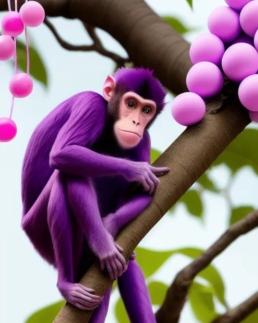 Maybe you could be, a purple monkey in a bubblegum tree....