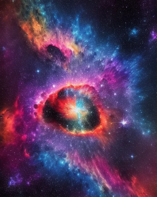 essence a cosmic nebula unfolding - Free AI Photo Generator - starryai