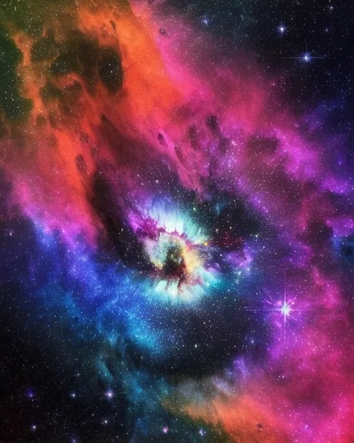 essence a cosmic nebula unfolding - Free AI Photo Generator - starryai