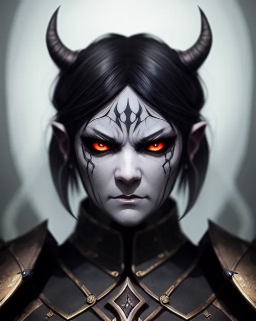 Arch-demon, beautiful d&d character - AI Photo Generator - starryai