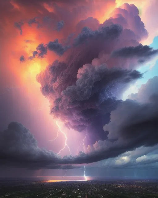 Magnificent Storm ⛈️ - Free AI Photo Generator - starryai