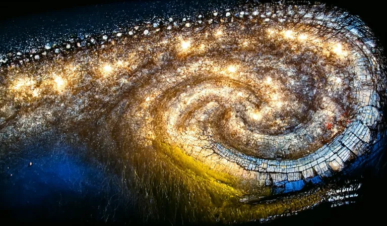 A spiral galaxy millions stars - Free AI Photo Generator - starryai