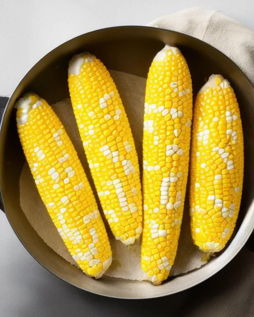 Corn with butter on it