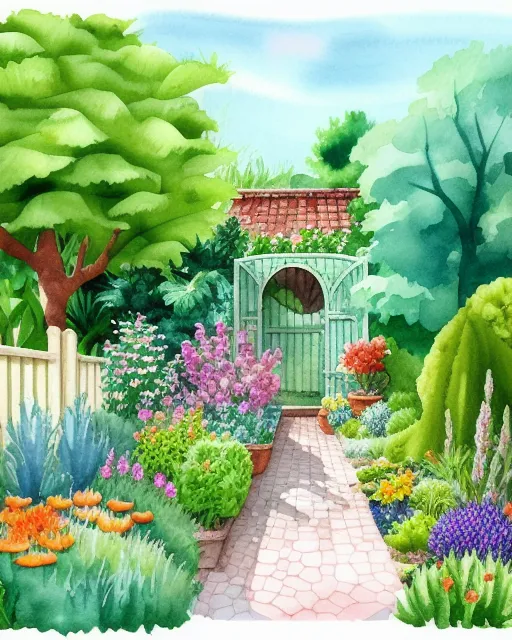 Simple Garden Coloring Pages - GetColoringPages.com
