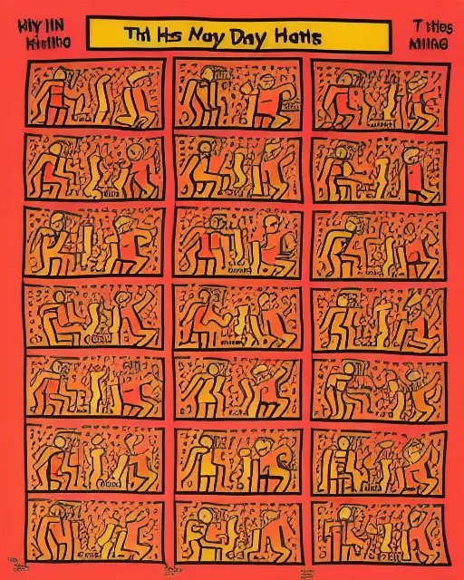 A Day in Hell., by keith haring