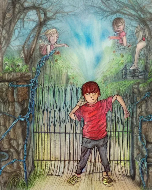 Lonely children realize pretty quickly that it's possible to hypnotize yourself with a chain link fence 