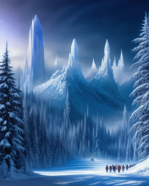 Winter Wonderland, Elemental, Worlds - AI Photo Generator - starryai