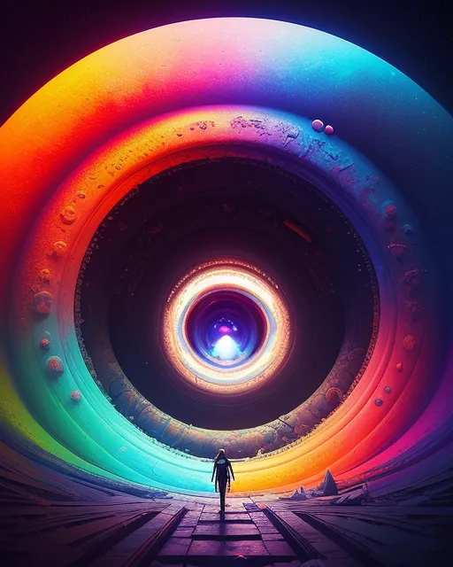 Entering Black Hole - Free AI Photo Generator - starryai