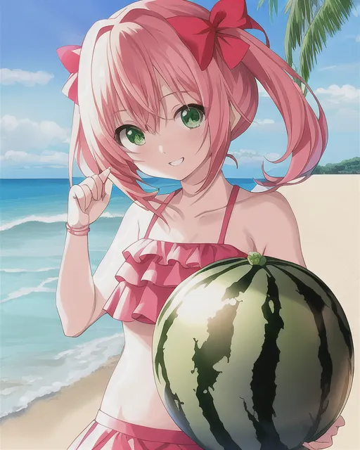 Oh, the poor watermelon! image - PlushyMiku - IndieDB