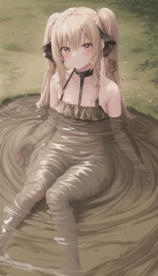 In the mud girl