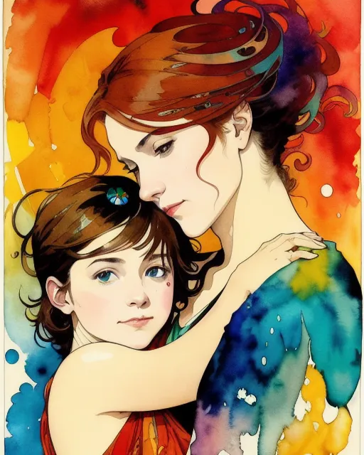 A mother's love - Free AI Photo Generator - starryai