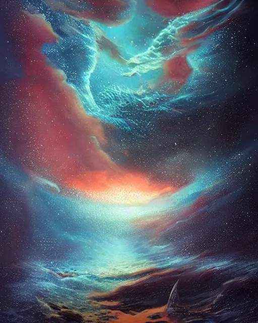 Cosmic Ocean - Free AI Photo Generator - starryai