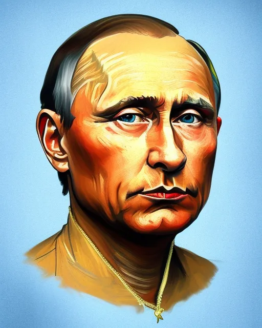 A portrait Vladimir Putin, as - Free AI Photo Generator - starryai