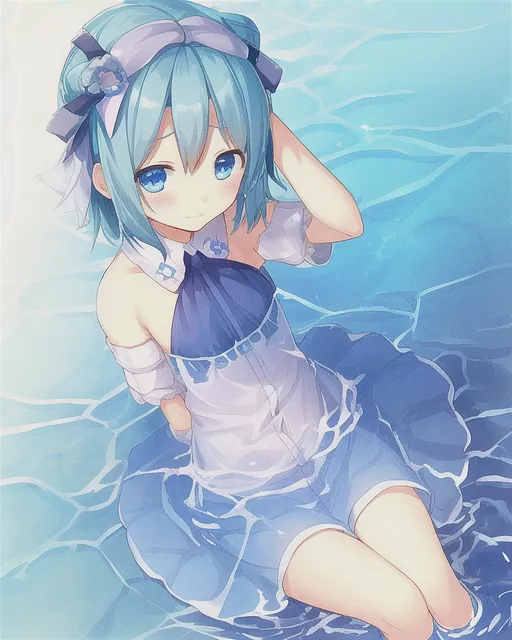 A very cute and shy water 