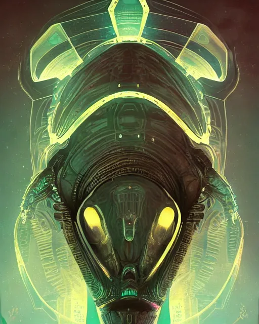 alien message, decoding, glow - Free AI Photo Generator - starryai