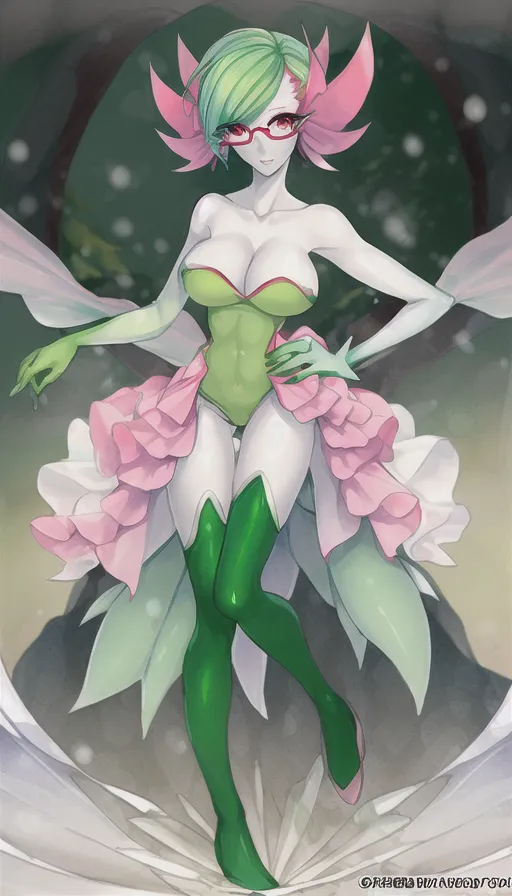 advanced anime digital art, Pokemon female Gardevoir