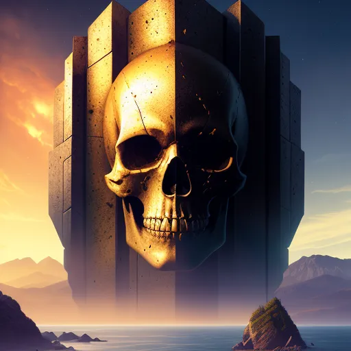 skull island temple - AI Photo Generator - starryai