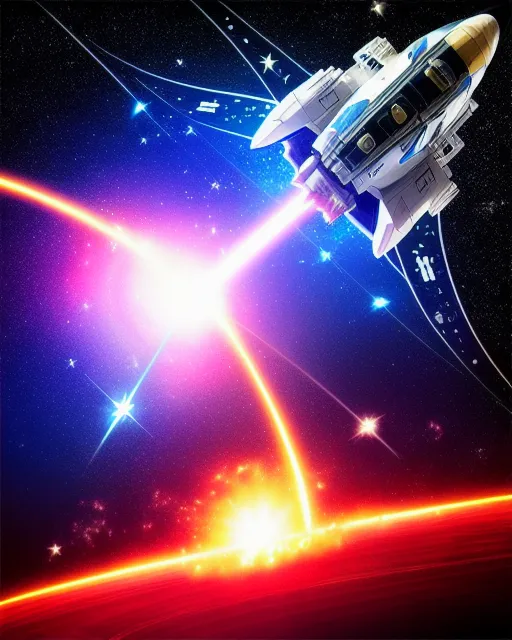 space battle - Free AI Photo Generator - starryai