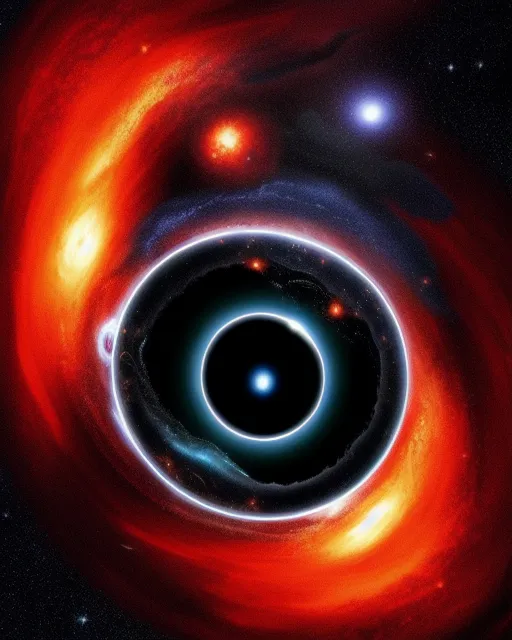 A black hole sucking universe, - Free AI Photo Generator - starryai