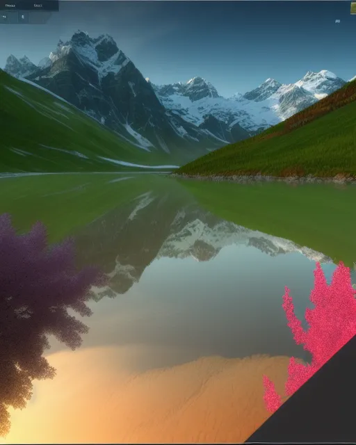 Beautiful landscape,start image - Free AI Photo Generator - starryai