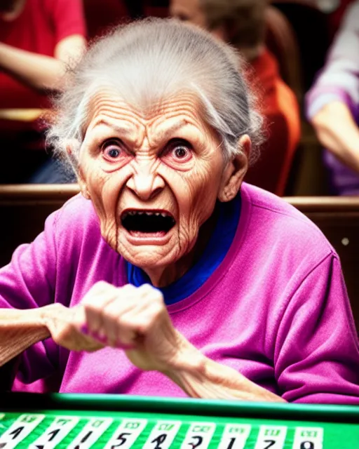 angry old lady