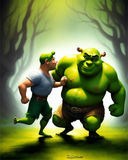 Shrek character illustration