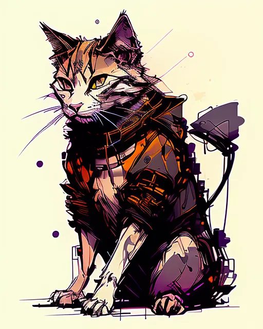 steampunk cat - Free AI Photo Generator - starryai