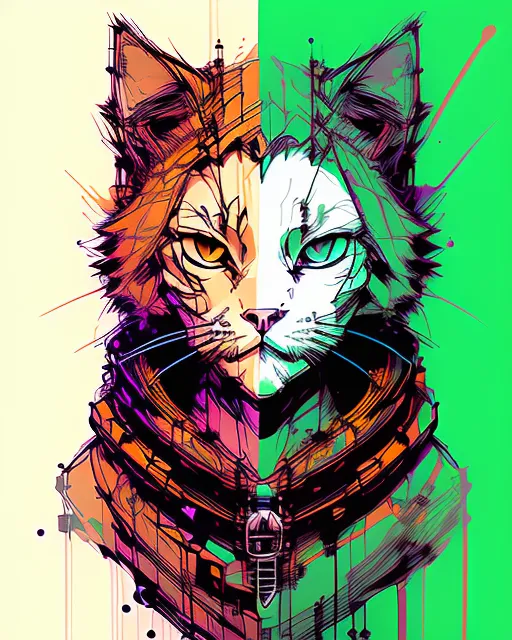 steampunk cat - Free AI Photo Generator - starryai