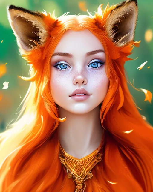 Fox girl? - AI Photo Generator - starryai
