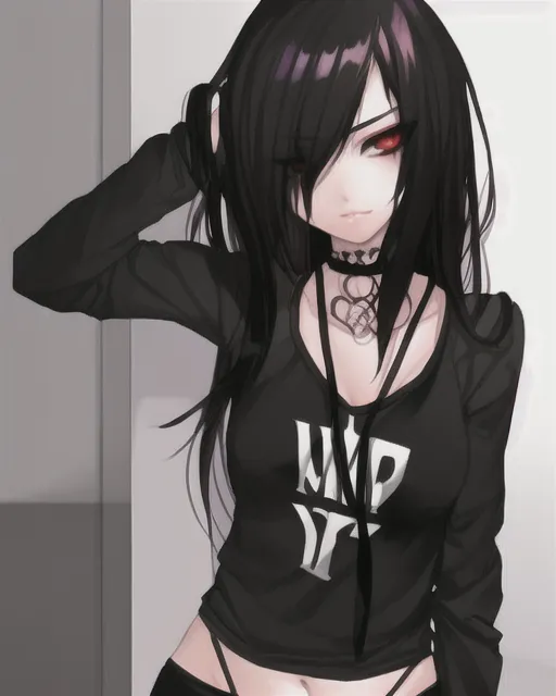 Emo Photo Editor Hot emo girl - Free AI Photo Generator - starryai