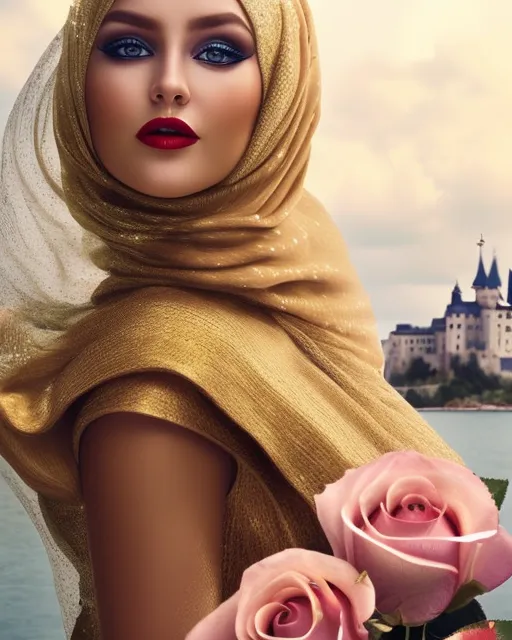 Hijabi fairytale Indian beauty 🌼